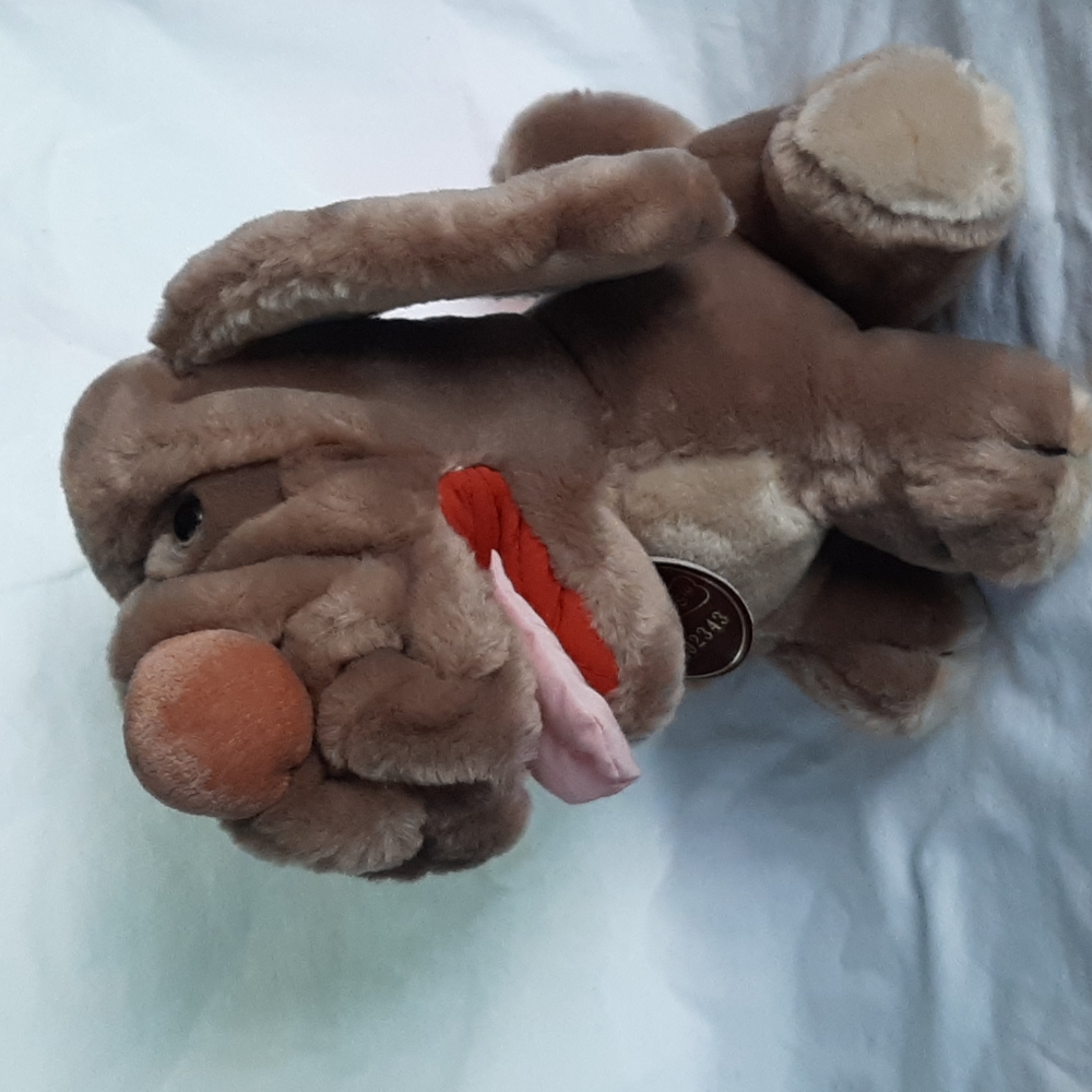 Vintage 1984 Heritage Collection Wrinkle plush dog brown,beige perfect condition